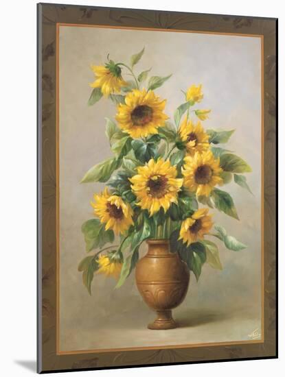 Sunflowers in Bronze I-Welby-Mounted Premium Giclee Print