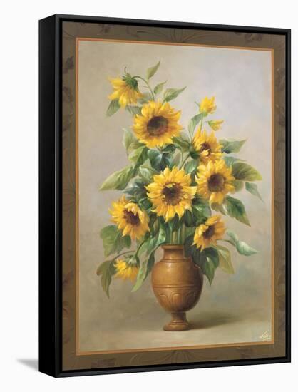 Sunflowers in Bronze I-Welby-Framed Stretched Canvas