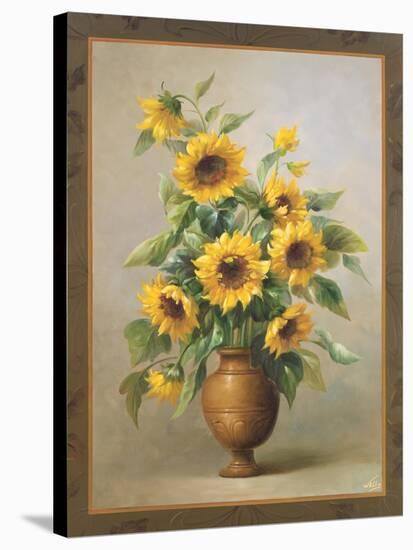 Sunflowers in Bronze I-Welby-Stretched Canvas