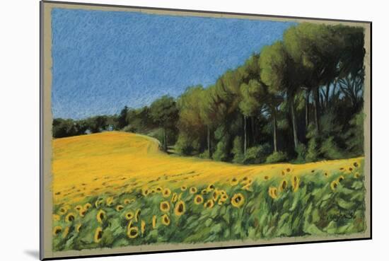 Sunflowers in Perugia-Helen J. Vaughn-Mounted Giclee Print