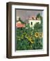 Sunflowers in the Garden at Petit Gennevilliers-Gustave Caillebotte-Framed Giclee Print