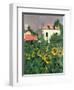 Sunflowers in the Garden at Petit Gennevilliers-Gustave Caillebotte-Framed Giclee Print