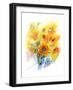 Sunflowers in Vase, 2016-John Keeling-Framed Giclee Print