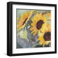 Sunflowers in Watercolor I-null-Framed Art Print