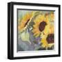 Sunflowers in Watercolor I-null-Framed Art Print