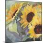 Sunflowers in Watercolor I-null-Mounted Art Print
