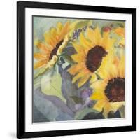 Sunflowers in Watercolor I-null-Framed Art Print