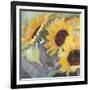 Sunflowers in Watercolor I-null-Framed Art Print
