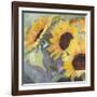 Sunflowers in Watercolor I-null-Framed Art Print