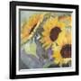 Sunflowers in Watercolor I-null-Framed Art Print