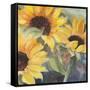 Sunflowers in Watercolor II-null-Framed Stretched Canvas