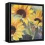 Sunflowers in Watercolor II-null-Framed Stretched Canvas