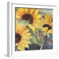 Sunflowers in Watercolor II-null-Framed Art Print