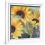 Sunflowers in Watercolor II-null-Framed Art Print