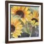 Sunflowers in Watercolor II-null-Framed Art Print