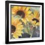 Sunflowers in Watercolor II-null-Framed Art Print