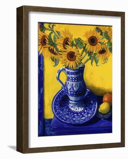 Sunflowers, Lemon, and Orange-Isy Ochoa-Framed Giclee Print