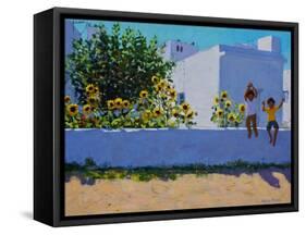 Sunflowers,morning,Galicia,-Andrew Macara-Framed Stretched Canvas