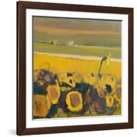 Sunflowers near Puymirol, 2017-Michael G. Clark-Framed Giclee Print