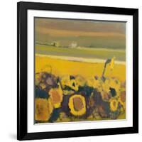 Sunflowers near Puymirol, 2017-Michael G. Clark-Framed Giclee Print