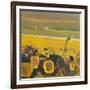 Sunflowers near Puymirol, 2017-Michael G. Clark-Framed Giclee Print