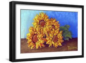 Sunflowers of Fall-Tanja Ware-Framed Giclee Print