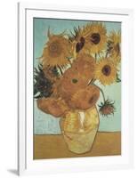 Sunflowers on Blue, 1888-Vincent van Gogh-Framed Art Print