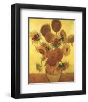 Sunflowers on Gold, 1888-Vincent van Gogh-Framed Giclee Print