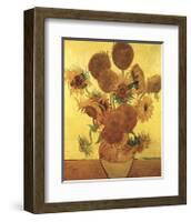 Sunflowers on Gold, 1888-Vincent van Gogh-Framed Giclee Print