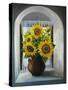 Sunflowers On The Window-kirilstanchev-Stretched Canvas