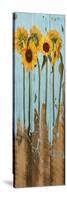 Sunflowers on Wood II-Sandra Iafrate-Stretched Canvas