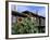 Sunflowers Outside Typical Wooden Houses, Nesebur (Nessebar), Black Sea Coast, Bulgaria, Europe-Stuart Black-Framed Photographic Print