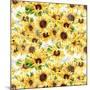 Sunflowers Pattern-Irina Trzaskos Studios-Mounted Giclee Print