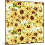 Sunflowers Pattern-Irina Trzaskos Studios-Mounted Giclee Print