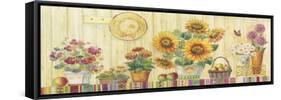 Sunflowers Potted on a Table-ZPR Int’L-Framed Stretched Canvas