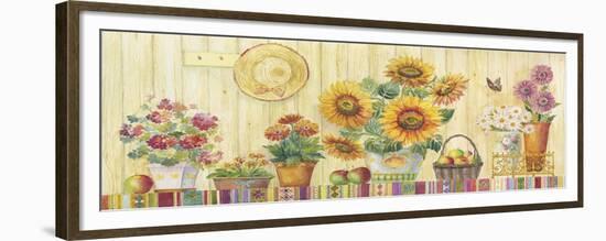 Sunflowers Potted on a Table-ZPR Int’L-Framed Giclee Print