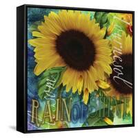 Sunflowers Rain or Shine-Asmaa’ Murad-Framed Stretched Canvas