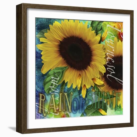 Sunflowers Rain or Shine-Asmaa’ Murad-Framed Giclee Print