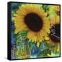 Sunflowers Rain or Shine-Asmaa’ Murad-Framed Stretched Canvas