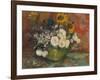 Sunflowers, Roses and Other Flowers in a Bowl, 1886-Vincent van Gogh-Framed Giclee Print