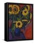 Sunflowers; Sonnenblumen-Ernst Ludwig Kirchner-Framed Stretched Canvas
