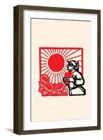 Sunflowers under the Sun-Chinese Government-Framed Art Print