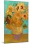Sunflowers / Vase with Twelve Sunflowers. Date/Period: Arles, January 1889. Painting. Oil on can...-Vicent van Gogh-Mounted Poster