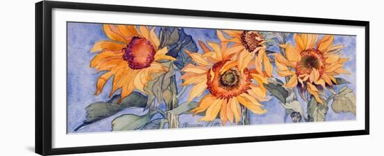 Sunflowers VI-Sharon Pitts-Framed Giclee Print