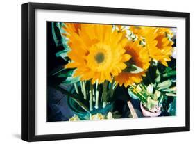 Sunflowers With Paint Effect-null-Framed Photo