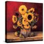 Sunflowers with Pears-Andres Gonzales-Stretched Canvas