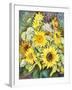 Sunflowers with Wild Flowers-Joanne Porter-Framed Giclee Print