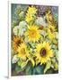 Sunflowers with Wild Flowers-Joanne Porter-Framed Premium Giclee Print