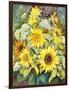 Sunflowers with Wild Flowers-Joanne Porter-Framed Premium Giclee Print