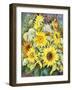 Sunflowers with Wild Flowers-Joanne Porter-Framed Giclee Print